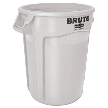 Rubbermaid® Commercial Round Brute Container, Plastic, 10 Gal, White freeshipping - TVN Wholesale